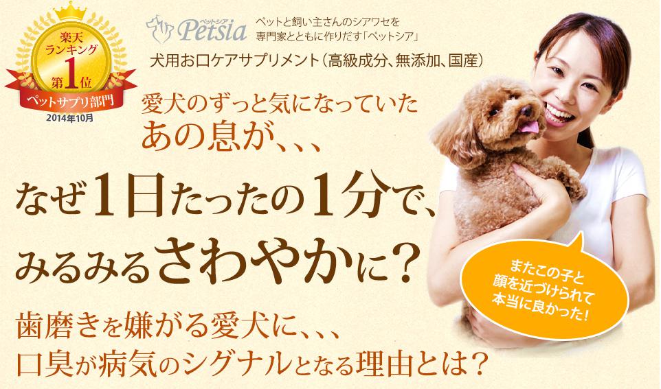 愛犬のお口サポート